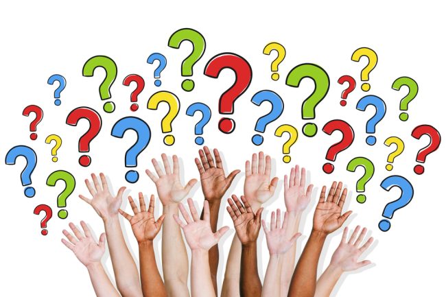 Group of People Asking Questions